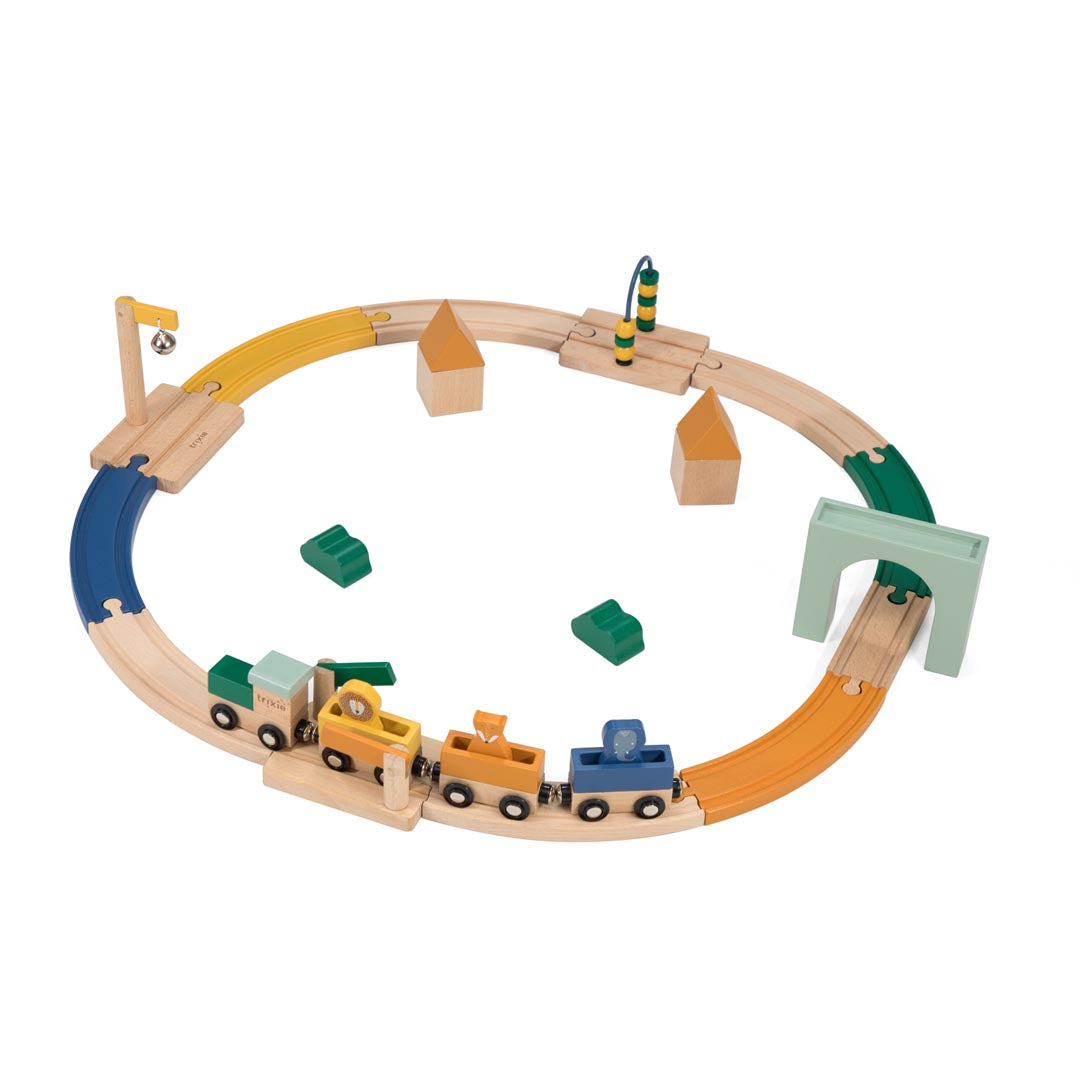 Circuit de train en bois - Trixie
