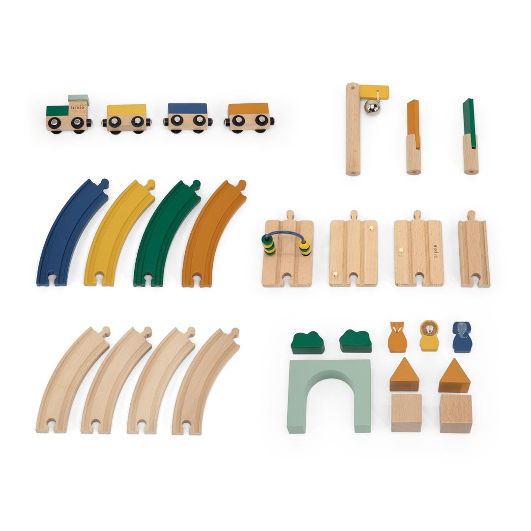 Circuit de train en bois - Trixie