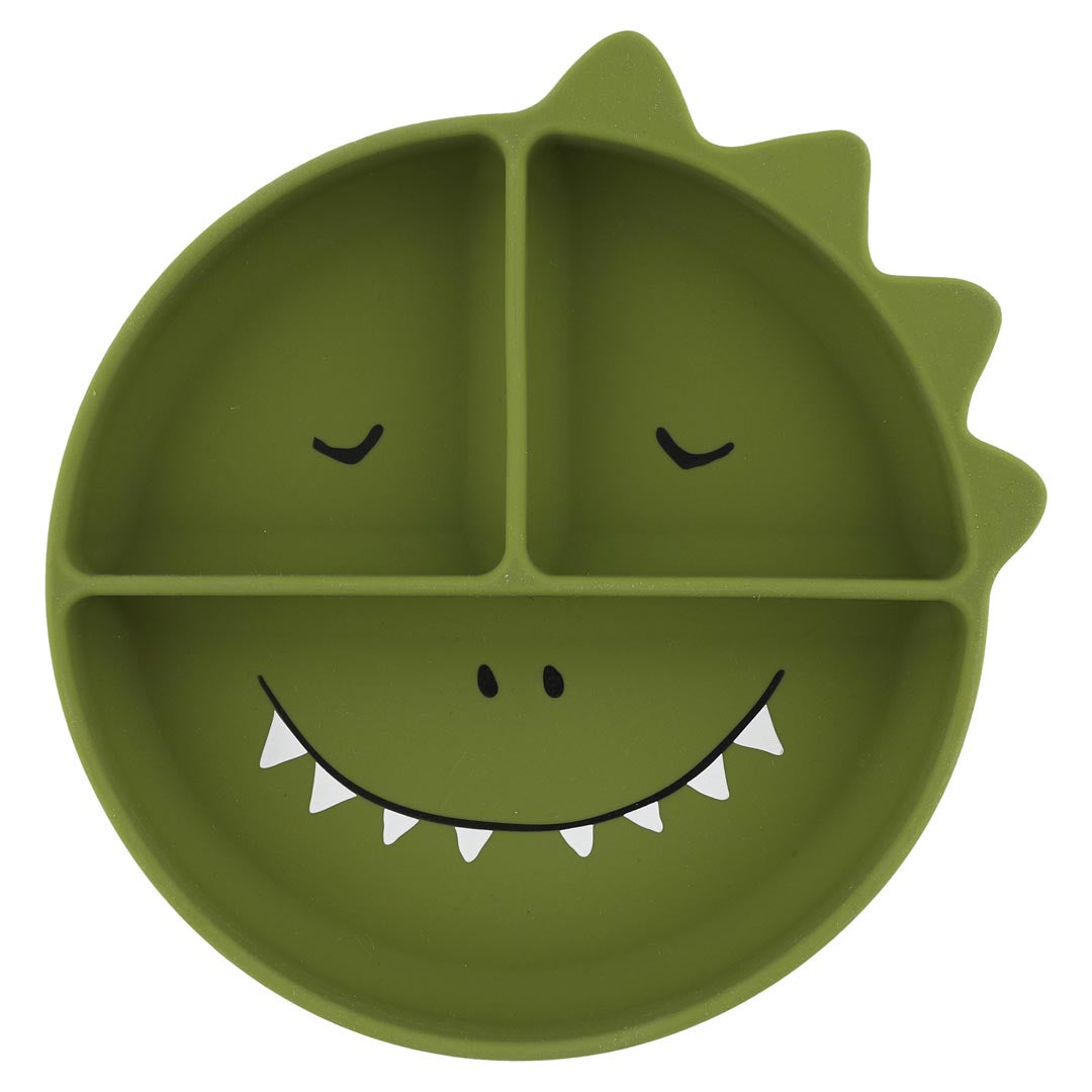 Assiette Dino ventouse en silicone