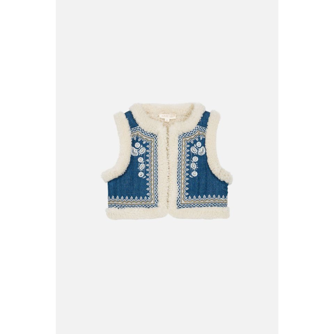 Veste réversible Librana - Stone Blue/ Cream