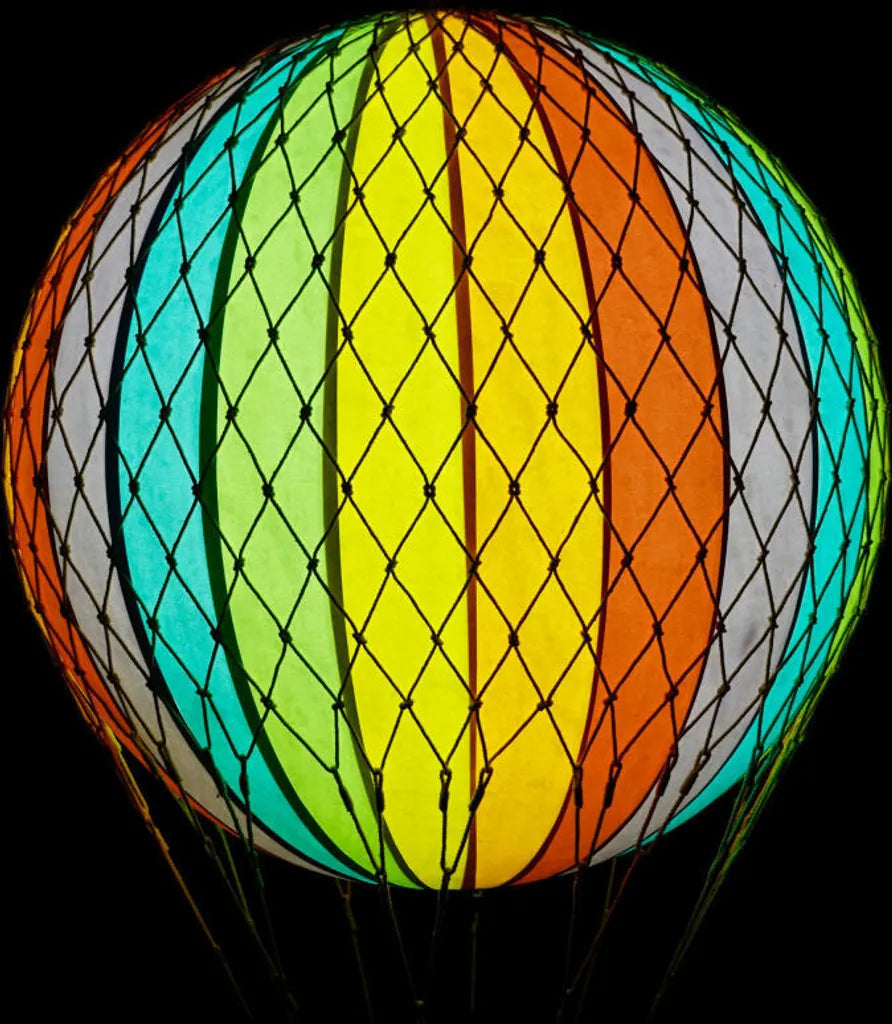 Grande montgolfière multicolore LED