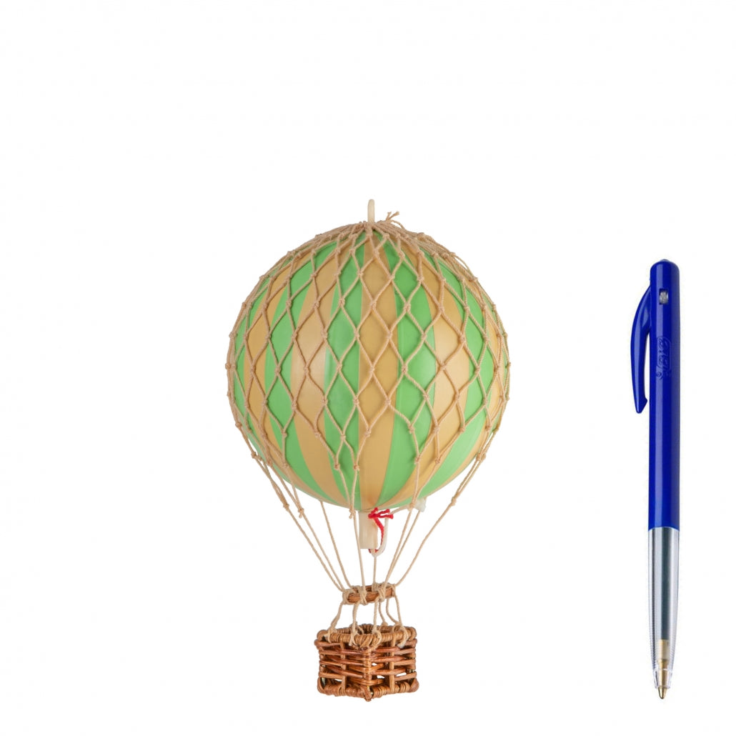 Petite Montgolfière rayures vertes