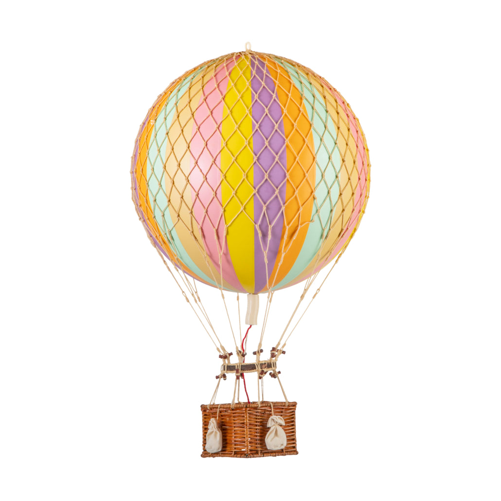 Grande montgolfière multico pastel