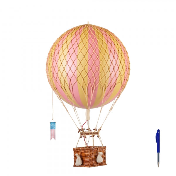 Grande montgolfière rose