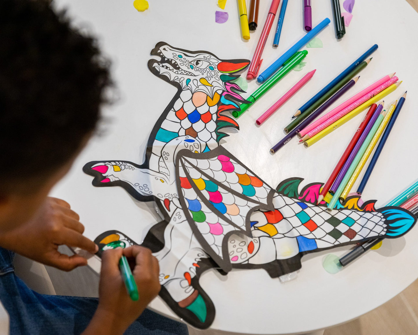 Coloriages gonflables Dragon géant