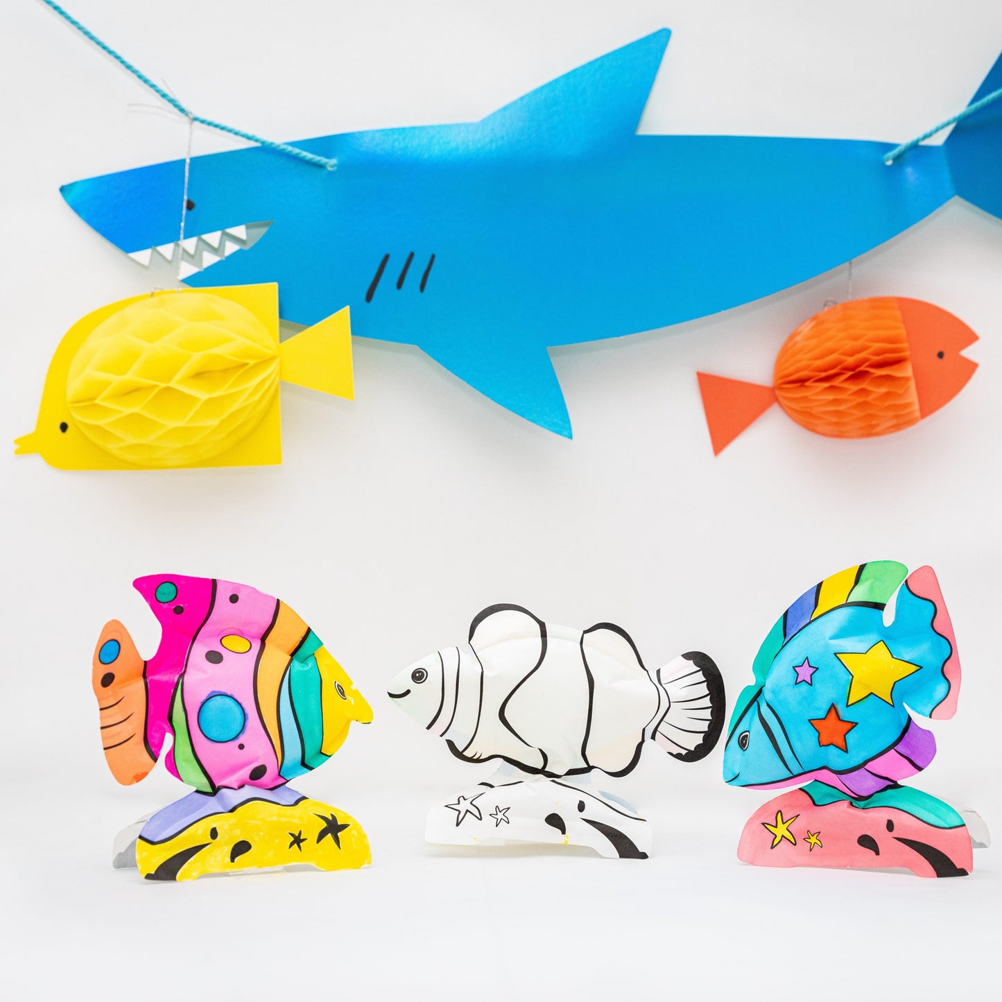 Coloriages gonflables poissons