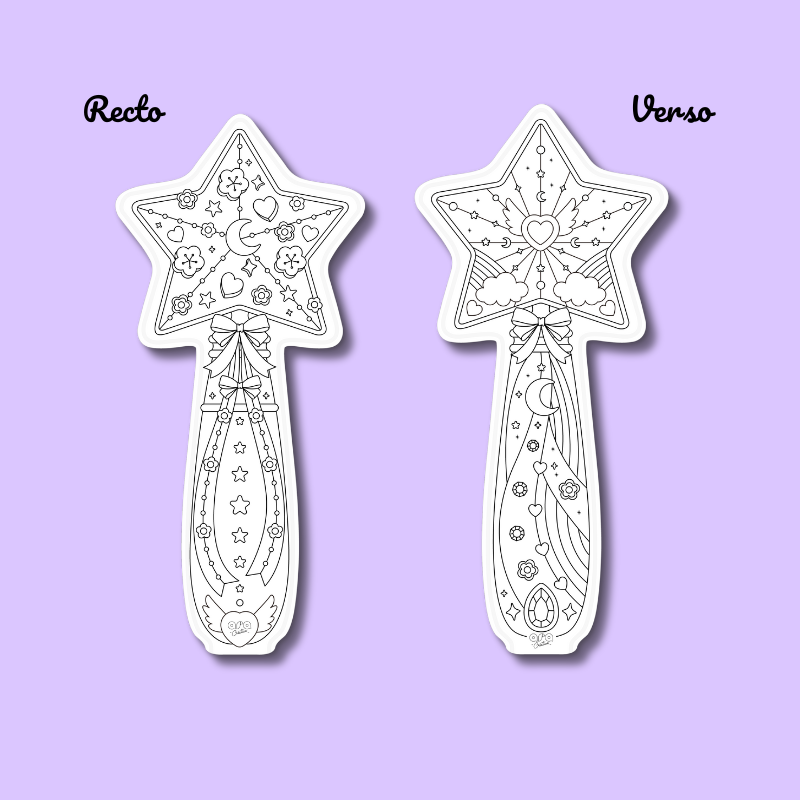 Coloriages gonflables Baguette lumineuse et couronne