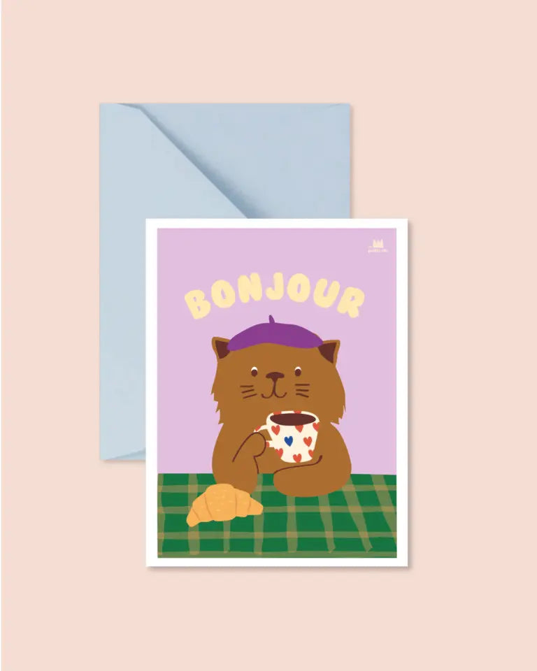 Carte "BONJOUR"