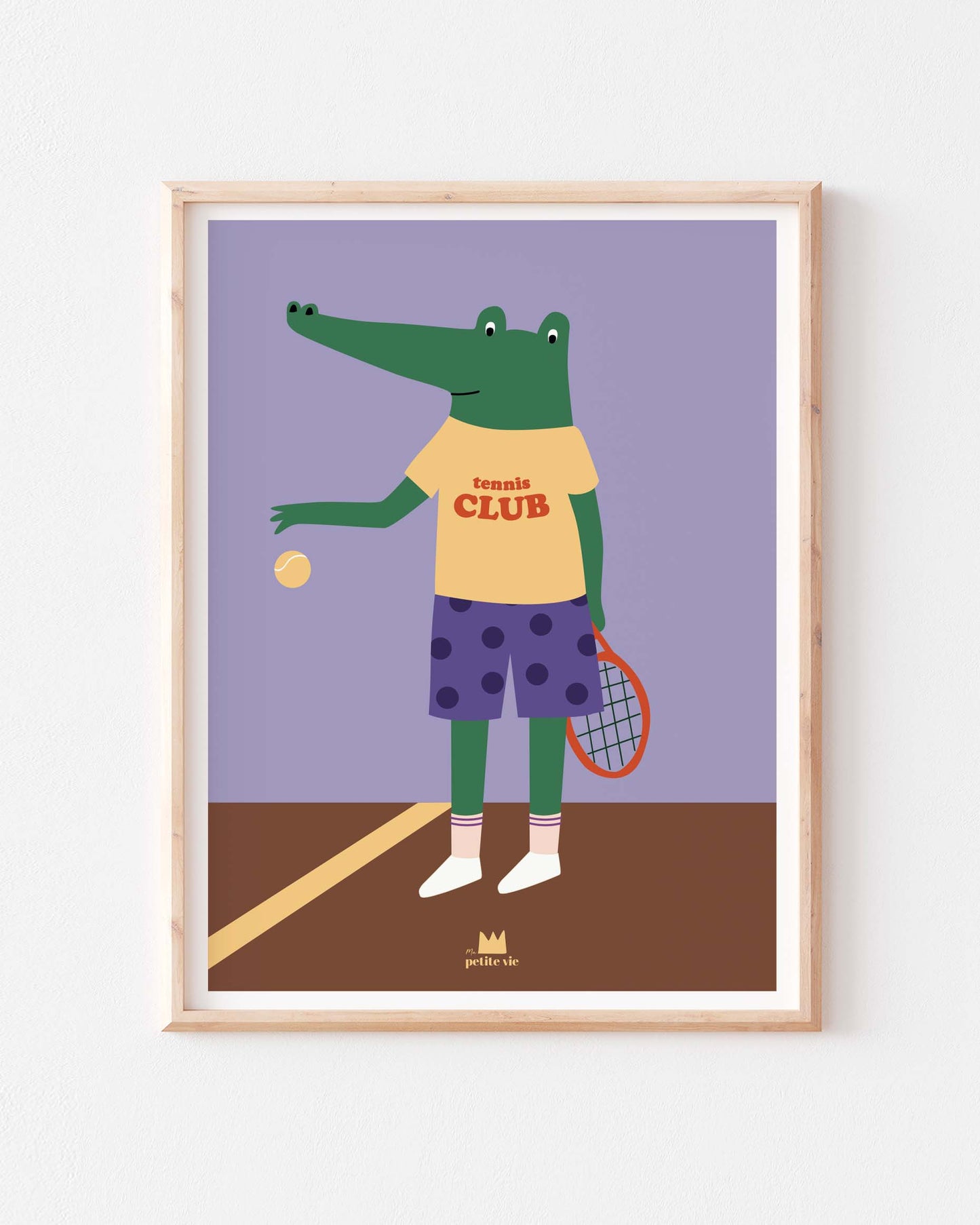 Affiche Crocodile Tennis