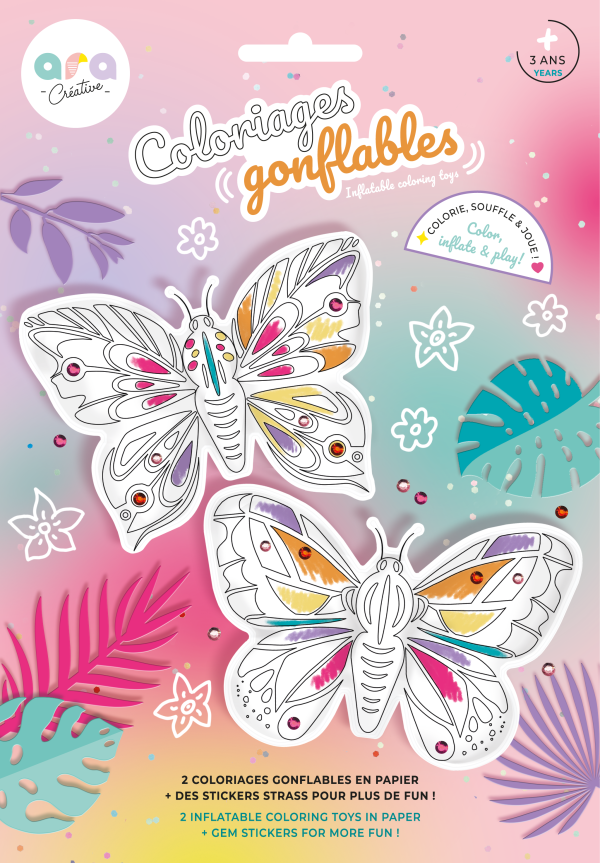 Coloriages gonflables Papillons