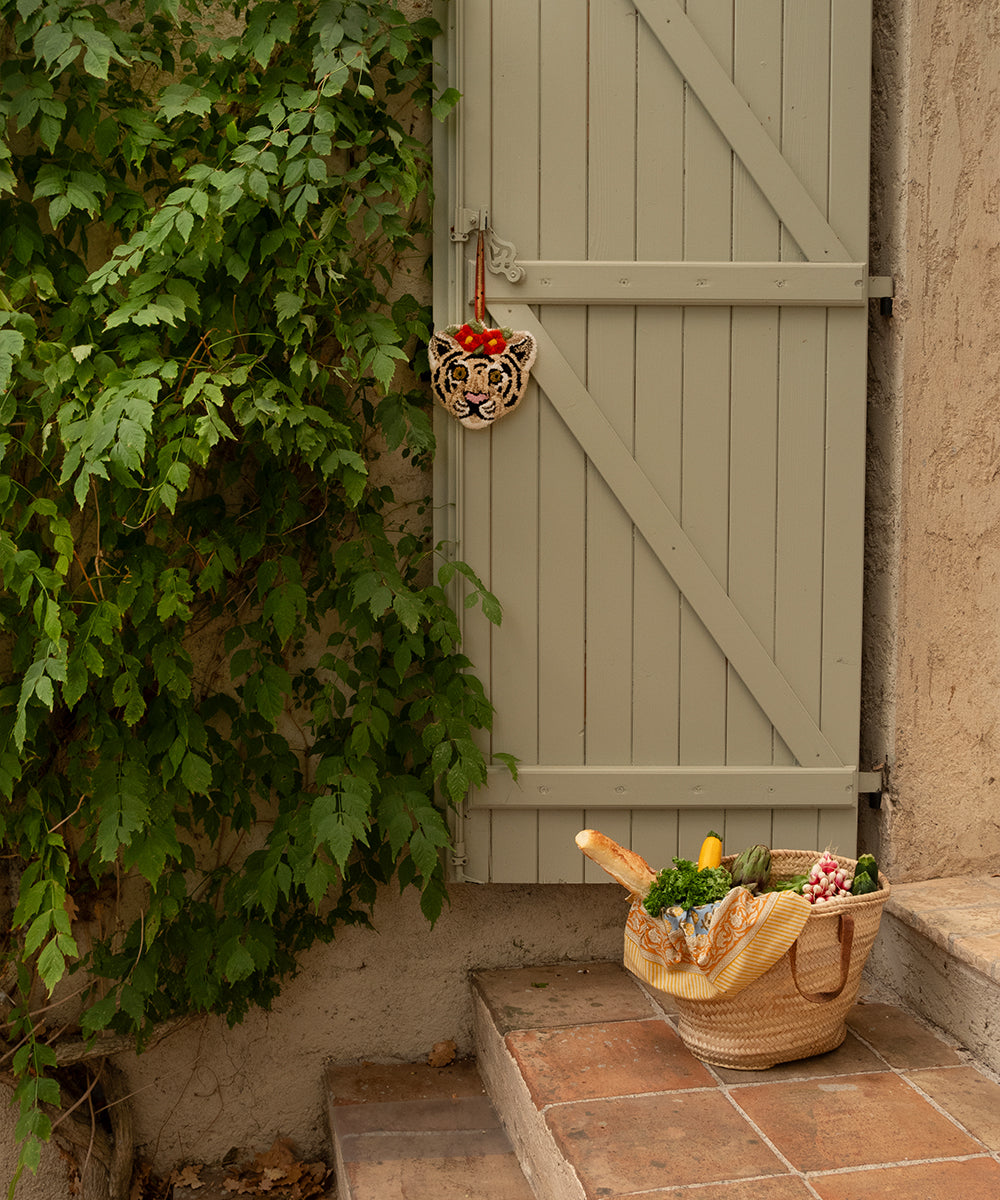 Pendentif Floral Tigre Blanc