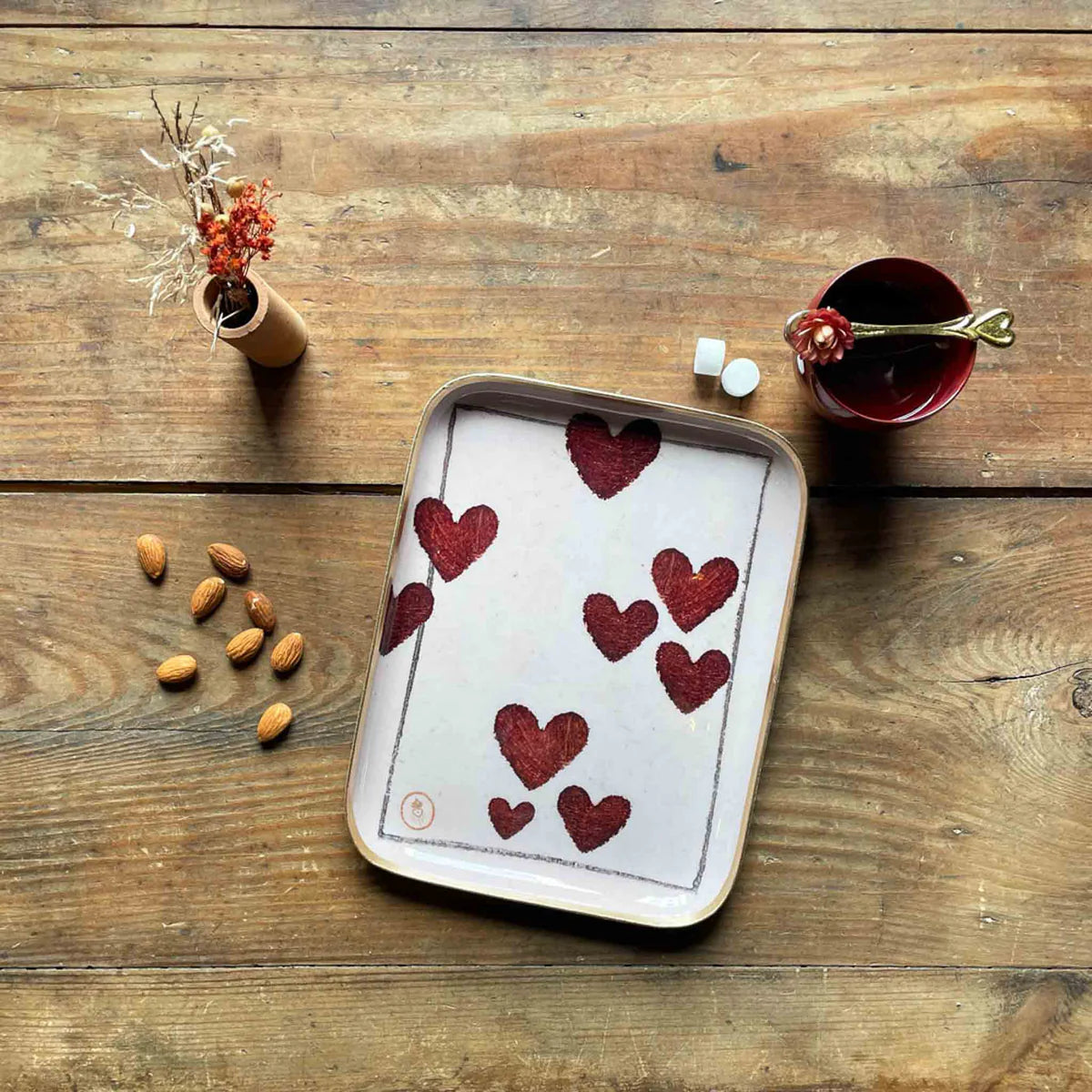 Plateau Demi - Coeur à jouer - Boncoeurs