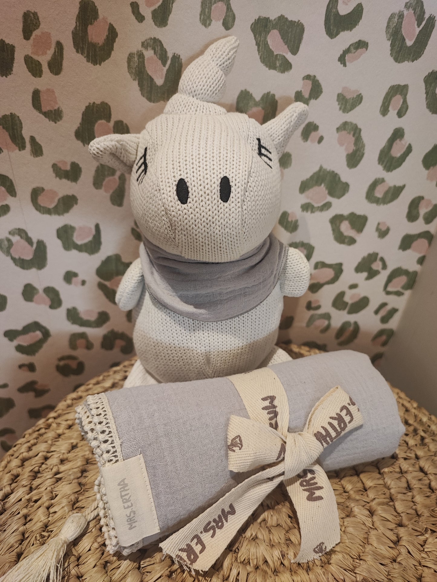 Set licorne et lange "Pearl"