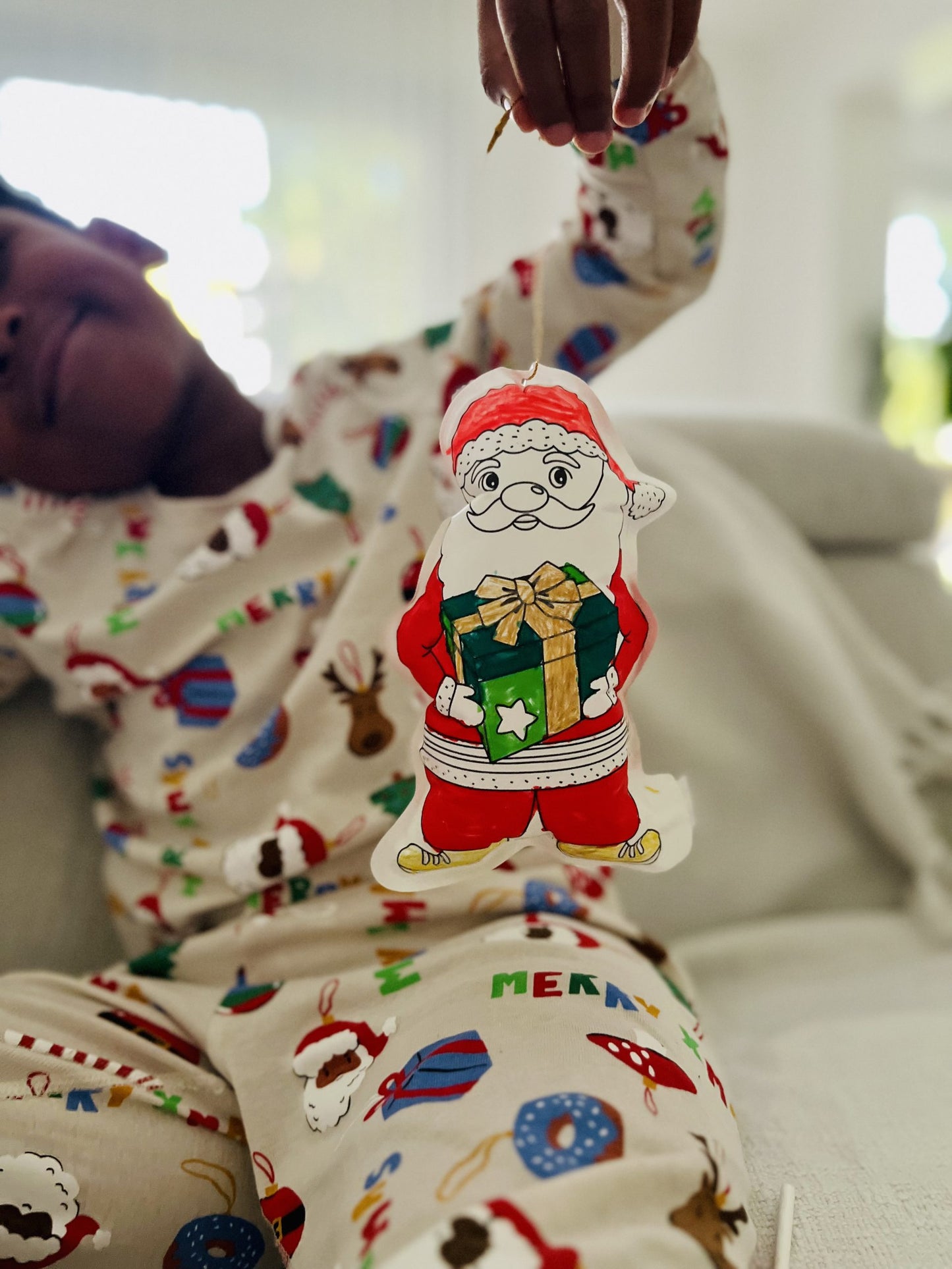 Coloriage gonflable Noël