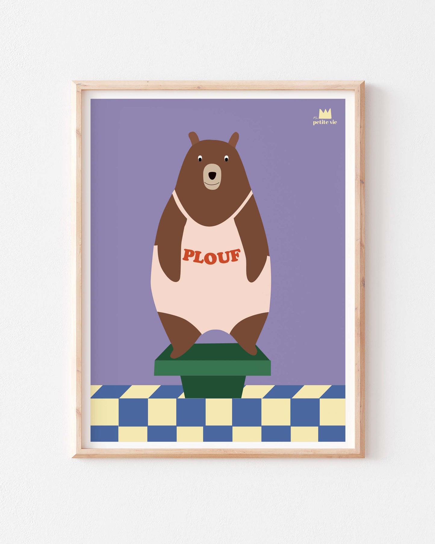 Affiche Ours PLOUF