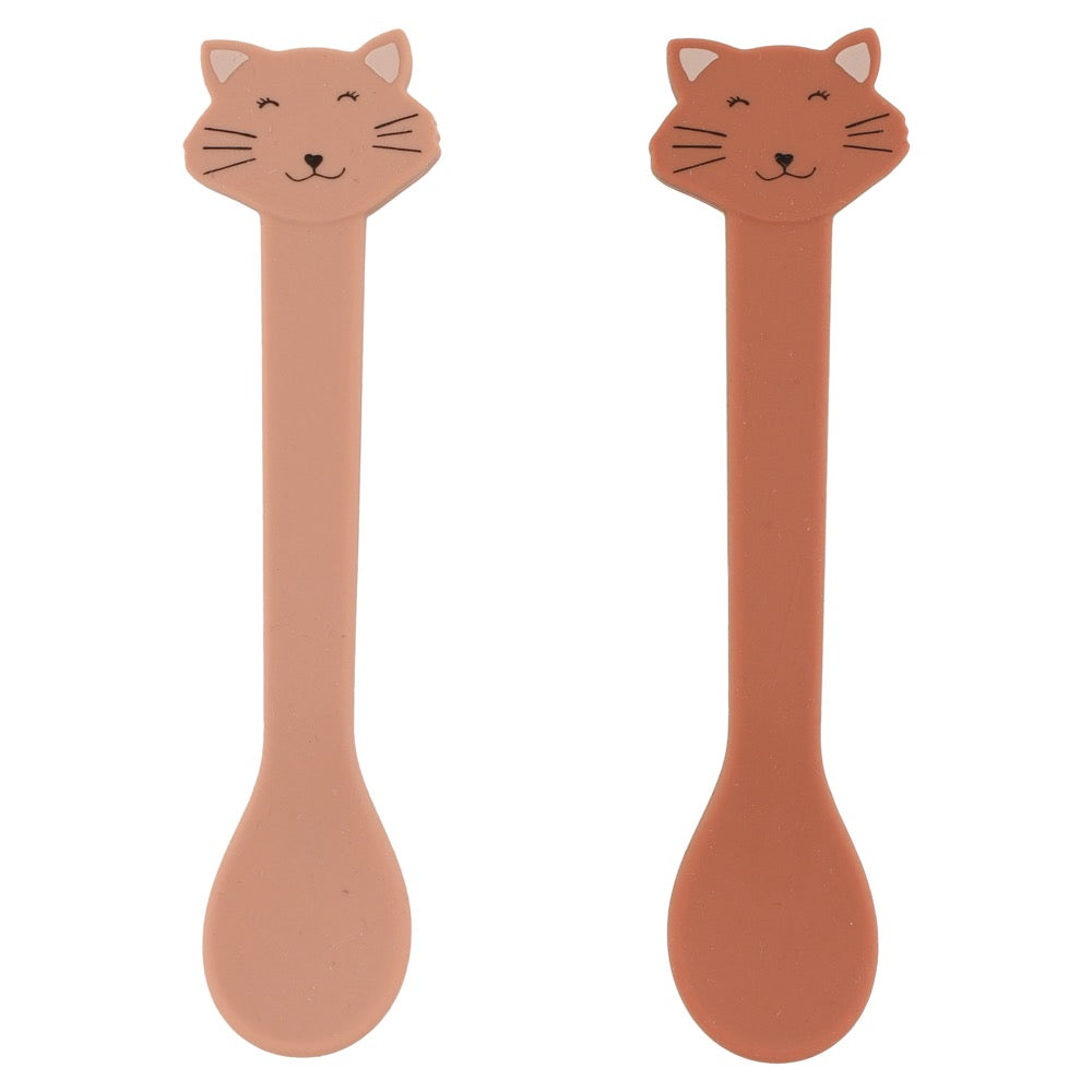 Cuillères en silicone pack de 2 - Mme Chat