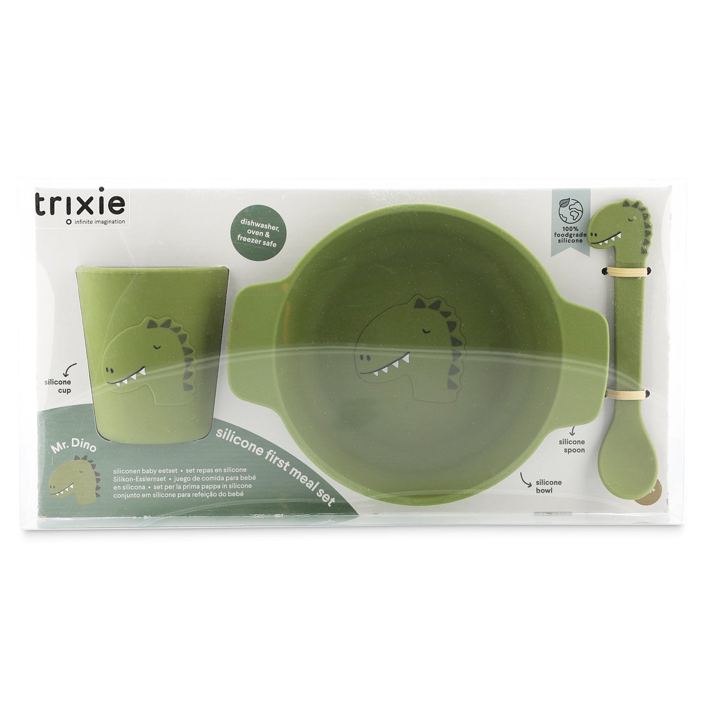 Set repas en silicone - Mr Dino