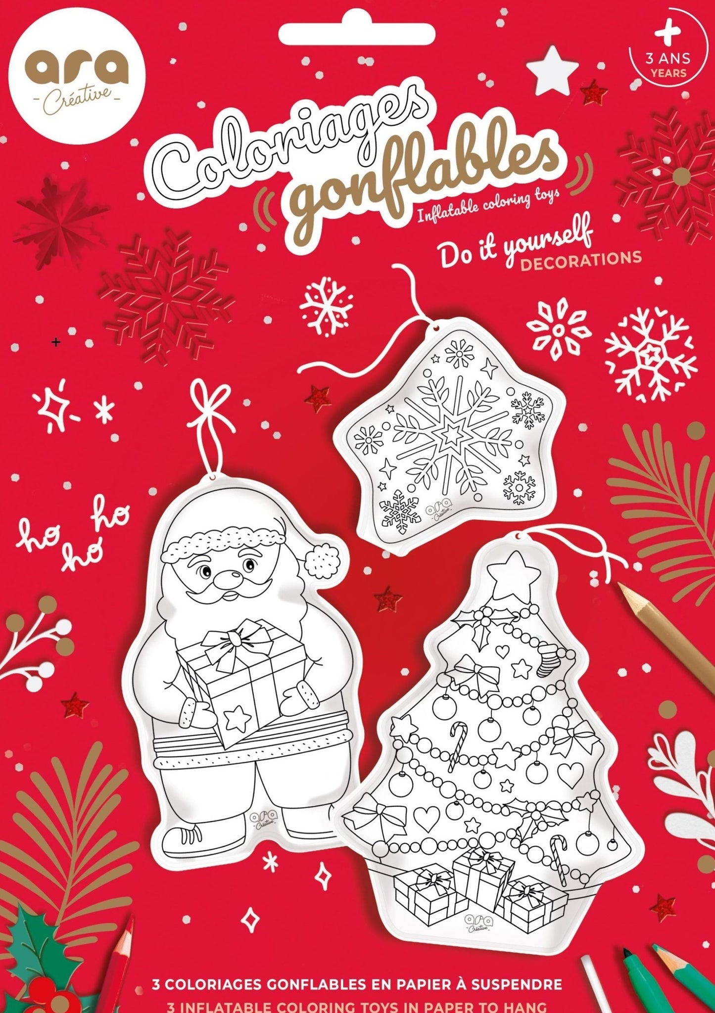 Coloriage gonflable Noël