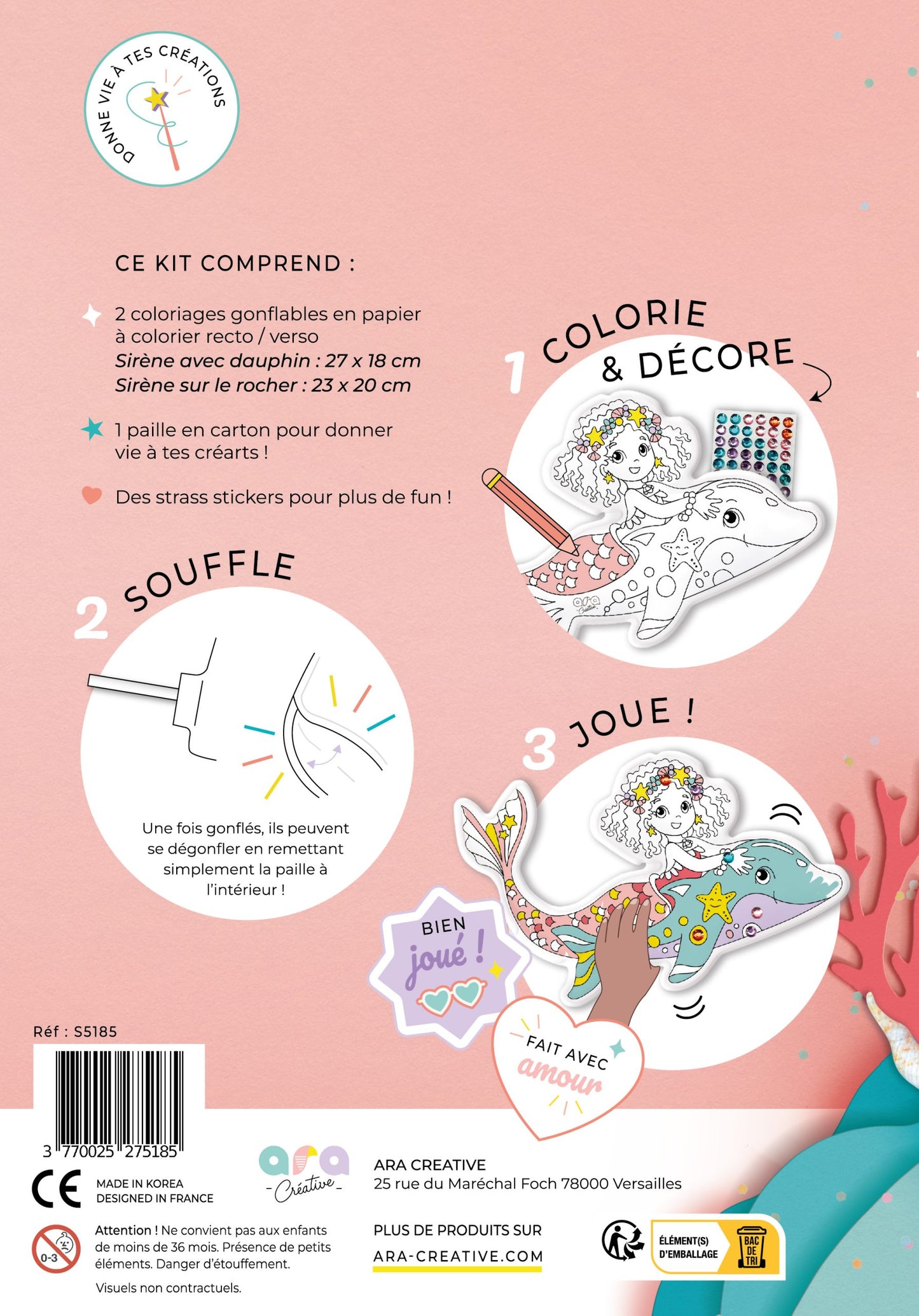 Coloriages gonflables Sirènes