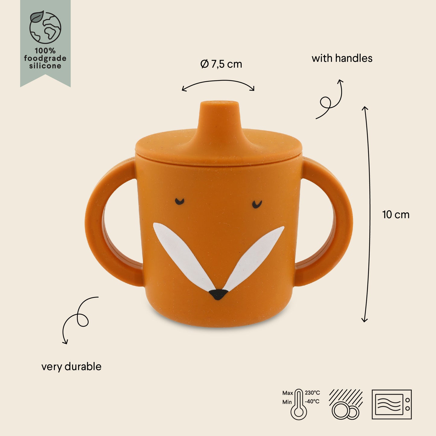 Tasse d'apprentissage en silicone - Mr. Renard
