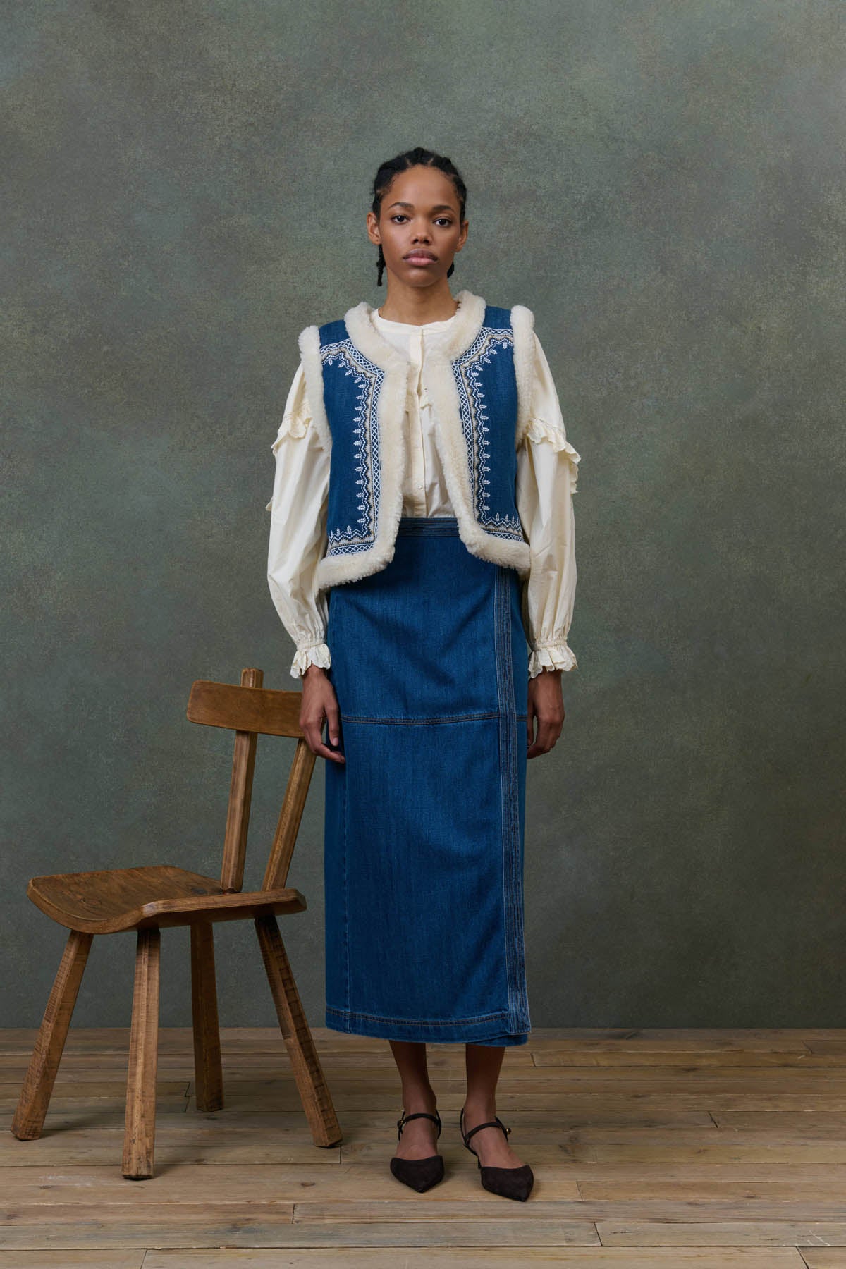 Veste réversible Figara denim