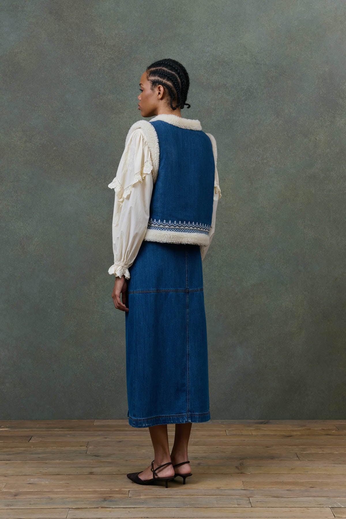 Veste réversible Figara denim
