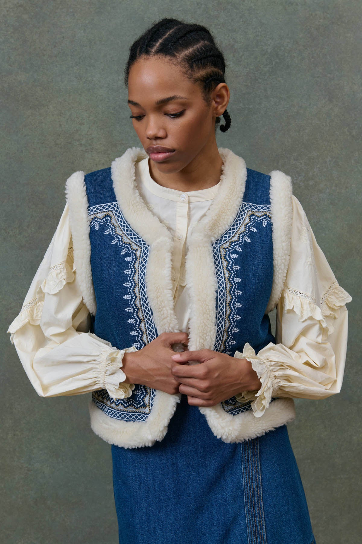 Veste réversible Figara denim