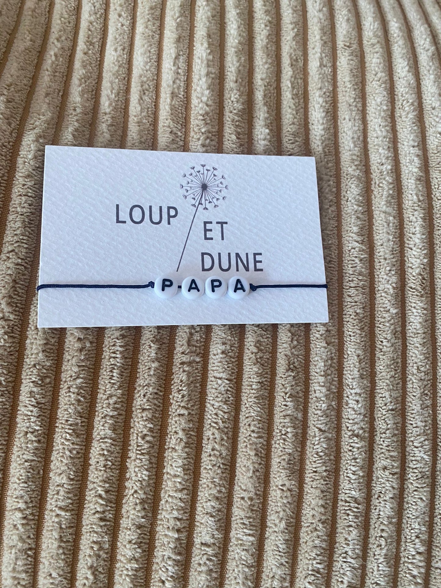 Bracelet avec cordon "Papa"