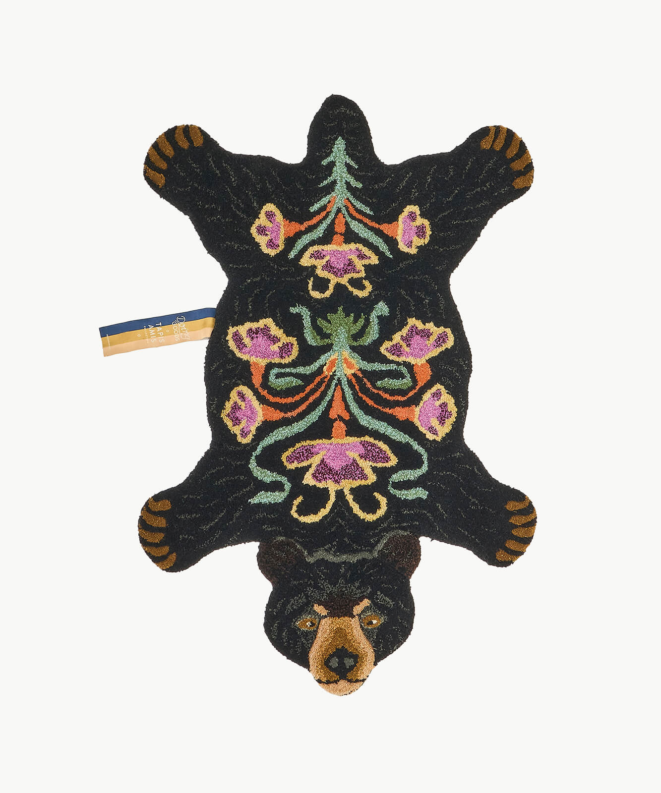 Petit tapis Ours noir