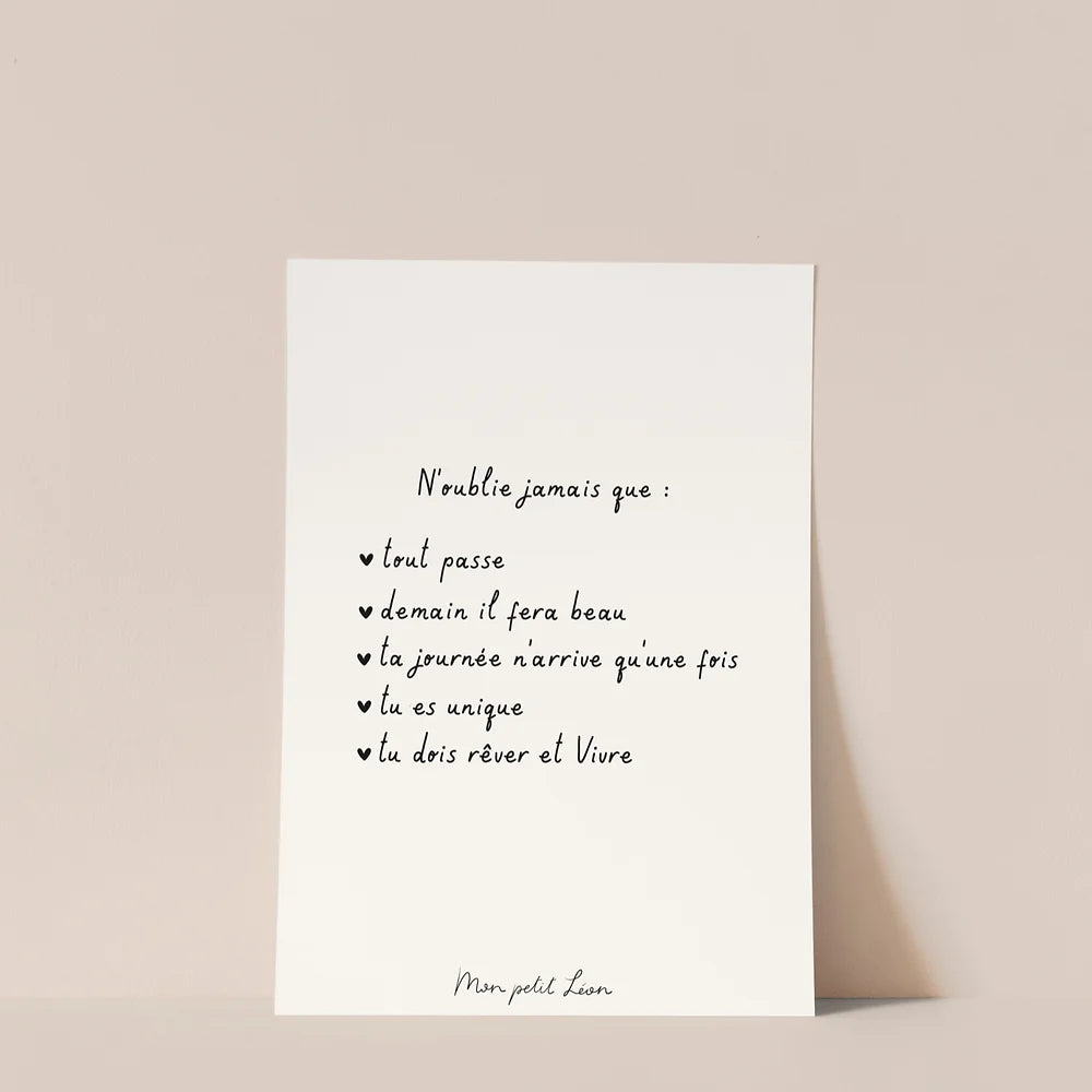 Carte "Demain il fera beau"