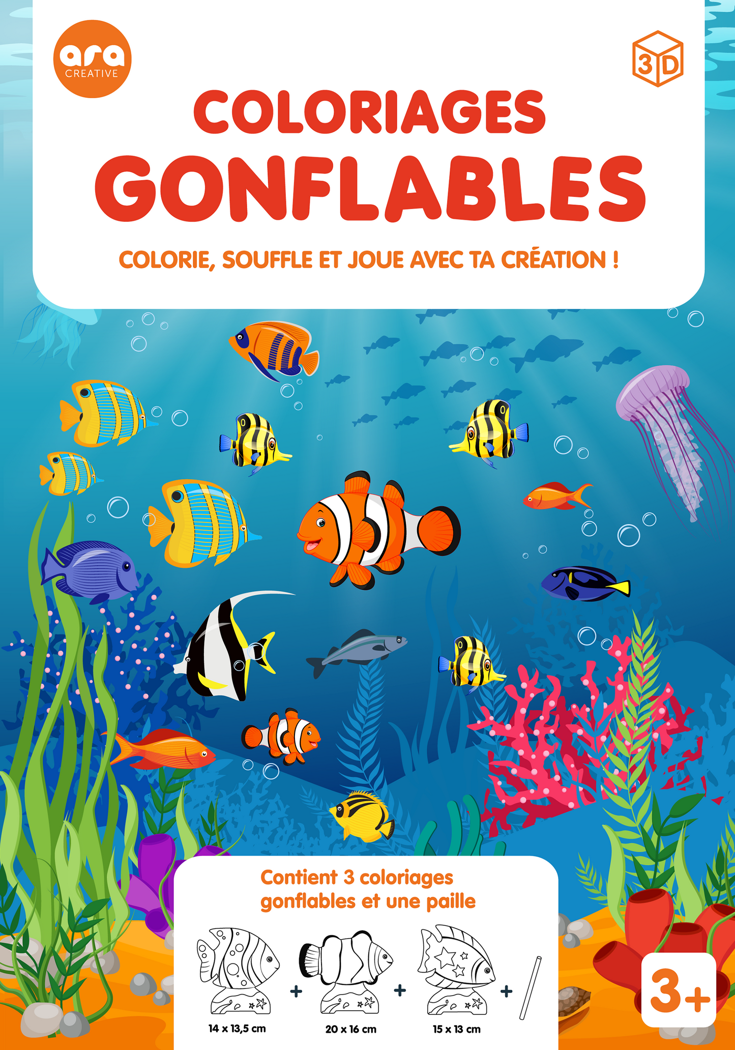 Coloriages gonflables poissons