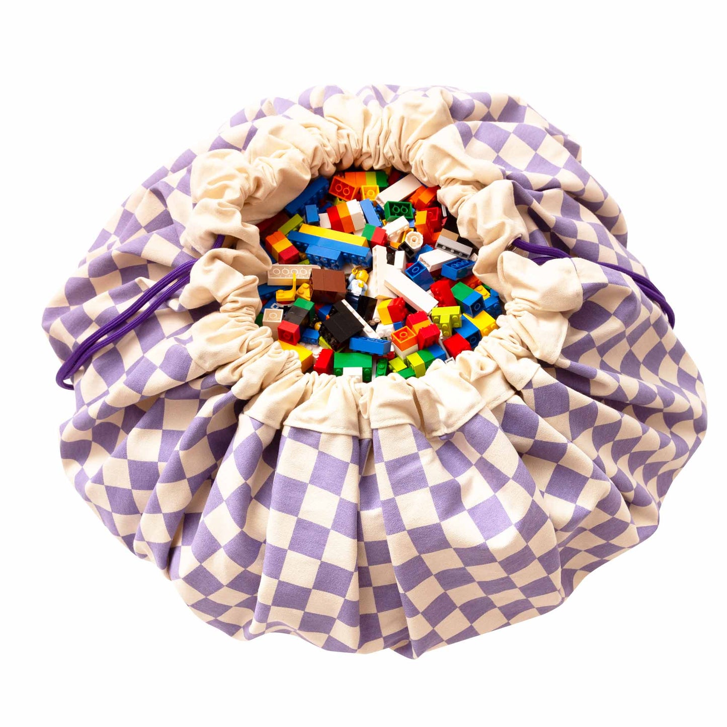 Vichy Purple Sac De Rangement - Tapis