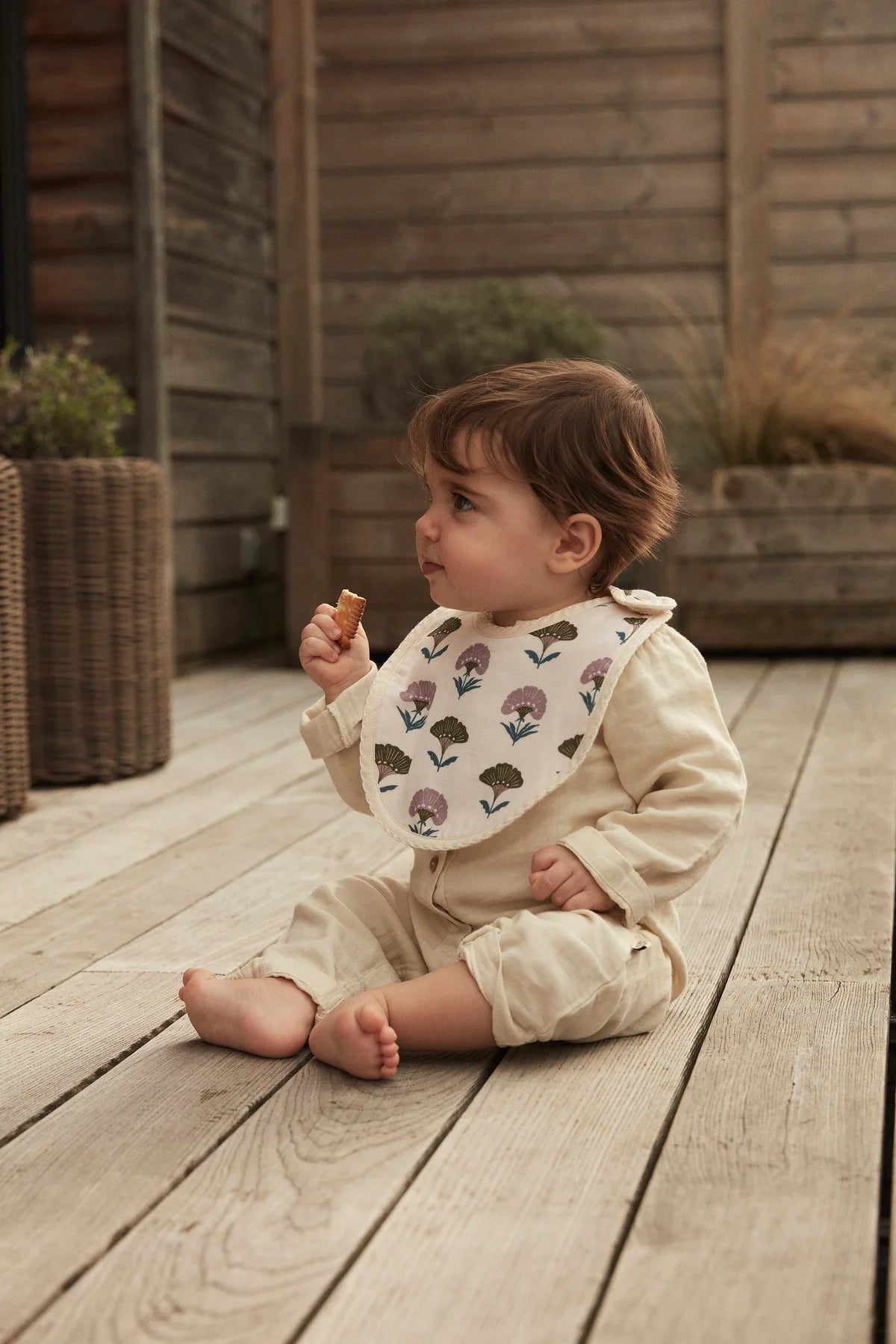 Bavoir bébé Ginkgo