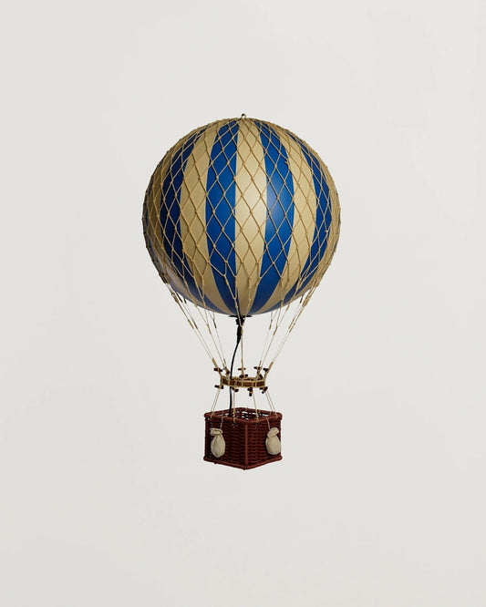 Grande montgolfière bleu LED