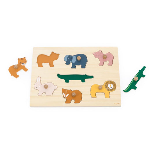 Puzzle animaux 7 pièces en bois - Trixie
