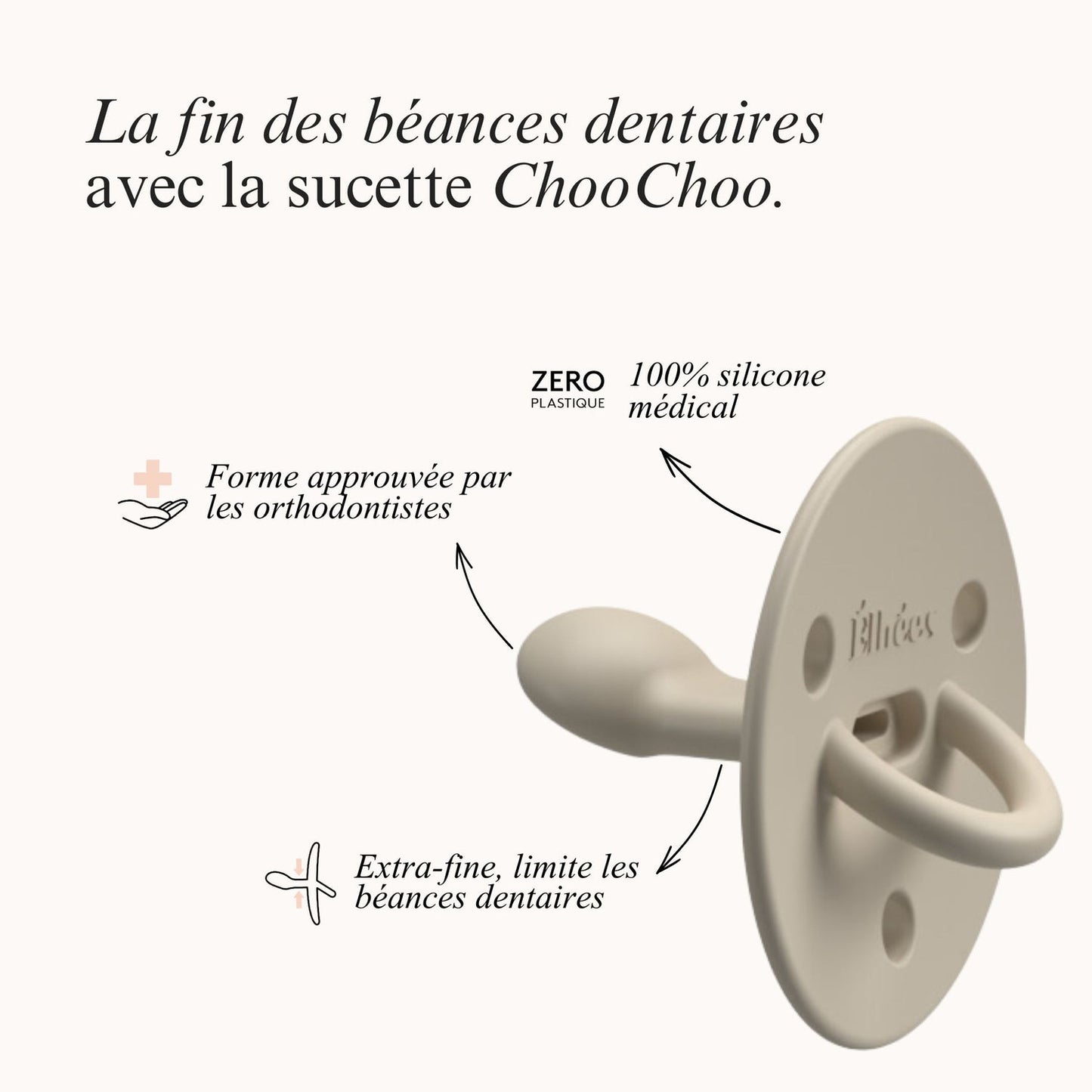 Sucette ChooChoo Sand - 0-6mois