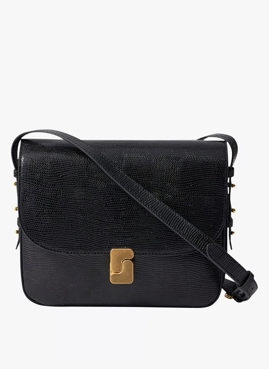 Sac Bellissima Maxi - Noir lézard - Soeur Paris