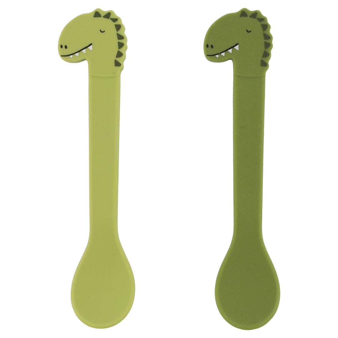 Cuillères en silicone pack de 2 - Mr Dino