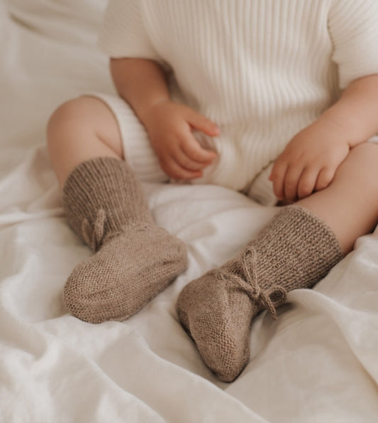 Chaussons bébé tricotés