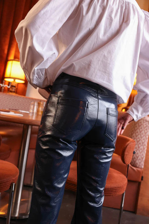 Pantalon Brune Vinyle marine