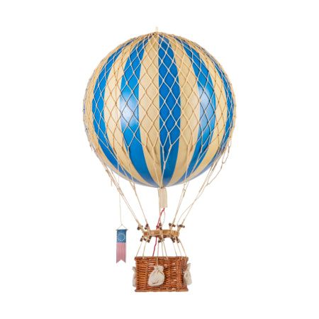 Grande montgolfière bleue