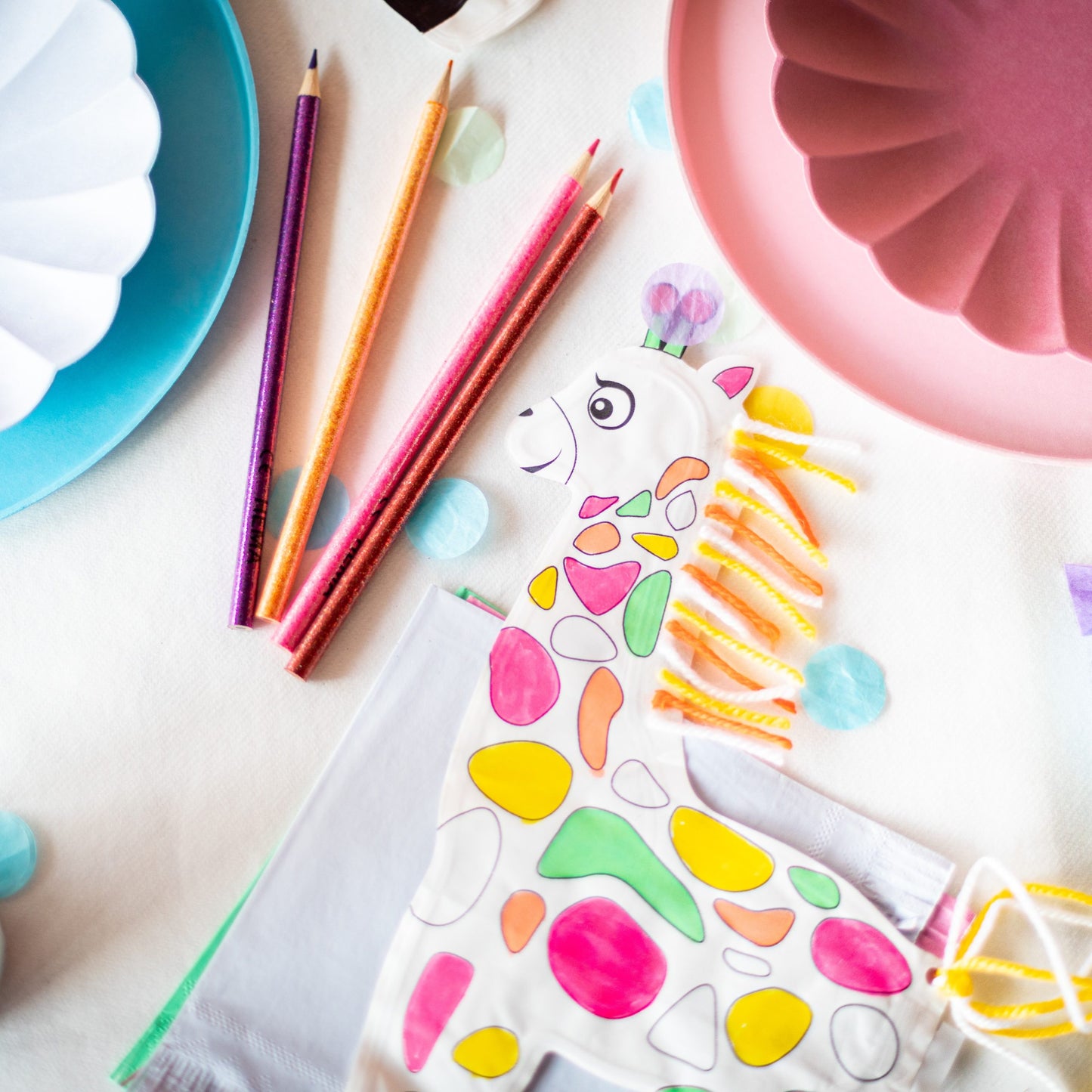 Coloriages gonflables zèbre et girafe