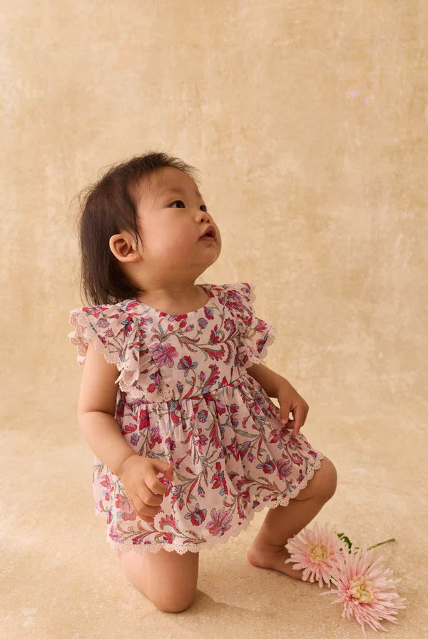 Barboteuse Lena - Cream floral haven