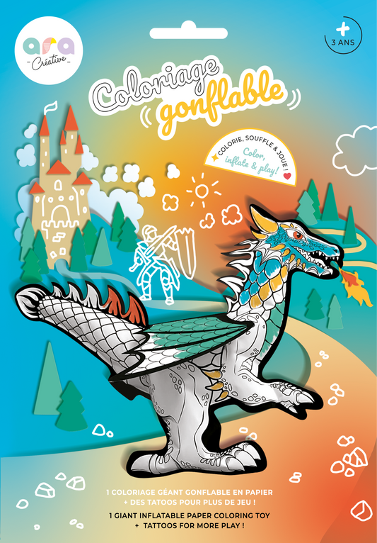 Coloriages gonflables Dragon géant