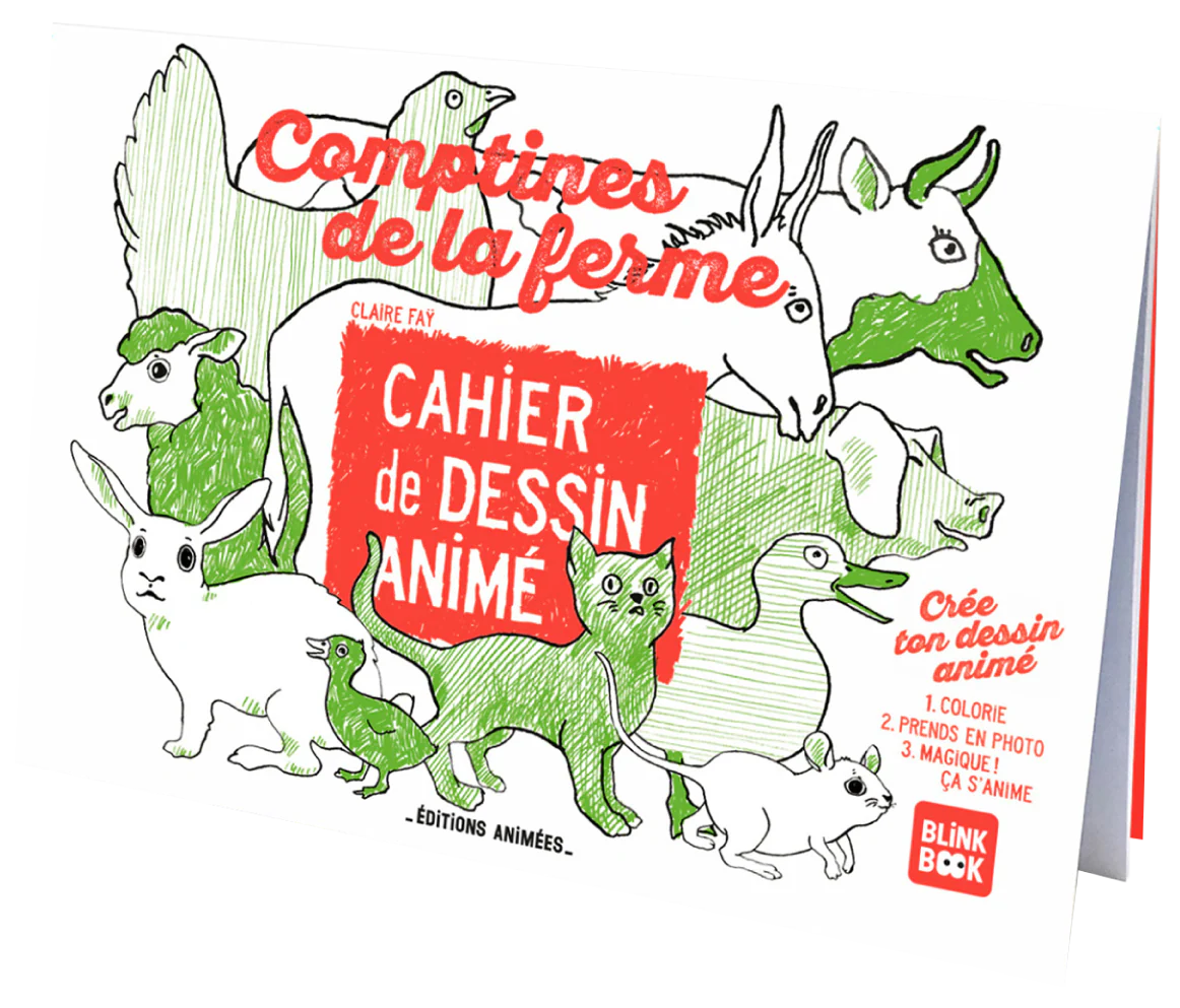 Cahier de dessins animés - COMPTINES DE LA FERME