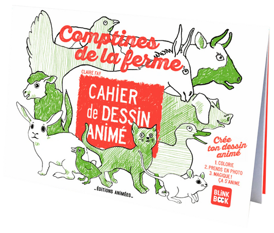 Cahier de dessins animés - COMPTINES DE LA FERME