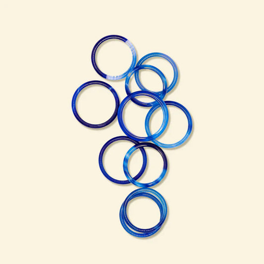 Bague anneau bleu - Marie Starek