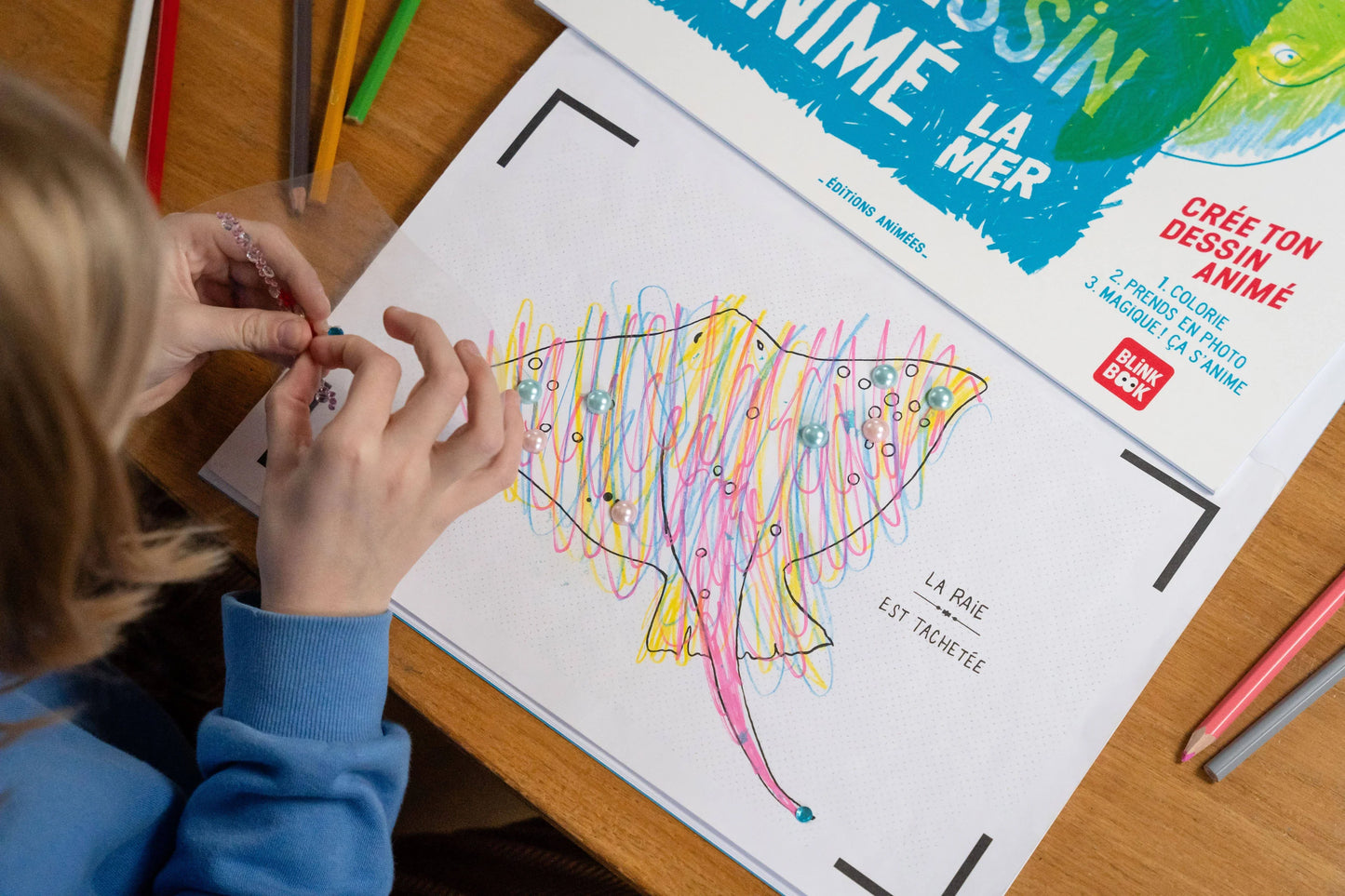 Cahier de dessins animés - LA MER