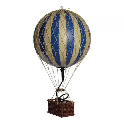 Moyenne montgolfière bleu LED
