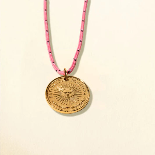 Collier Inti Rose Bubble Gum - Marie Starek